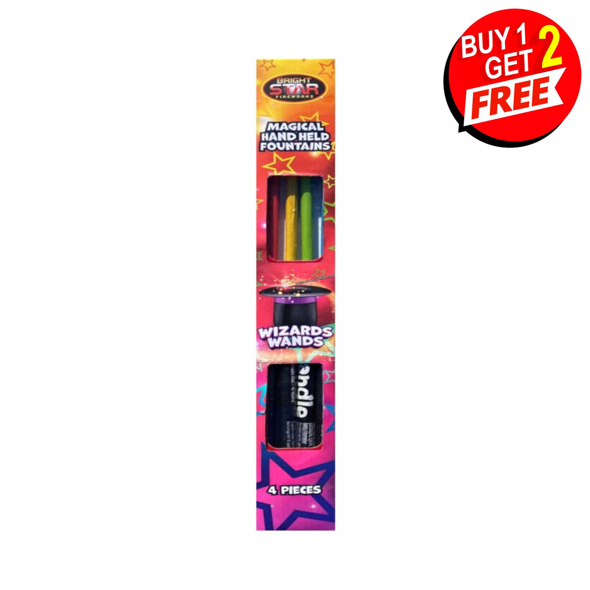 Wizards Wands Hand Held Fountains 4 Piece