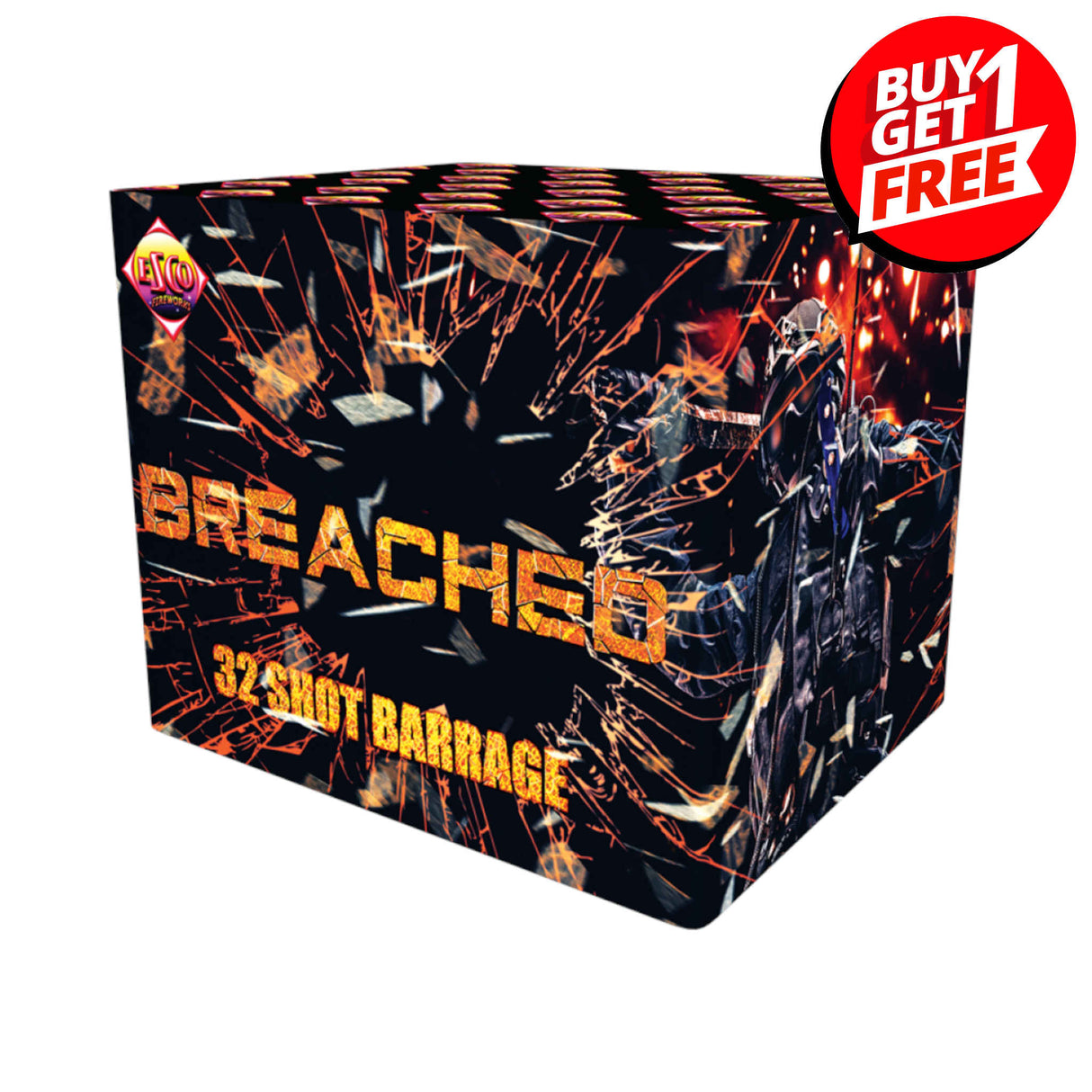 Breached 32 Shot Barrage