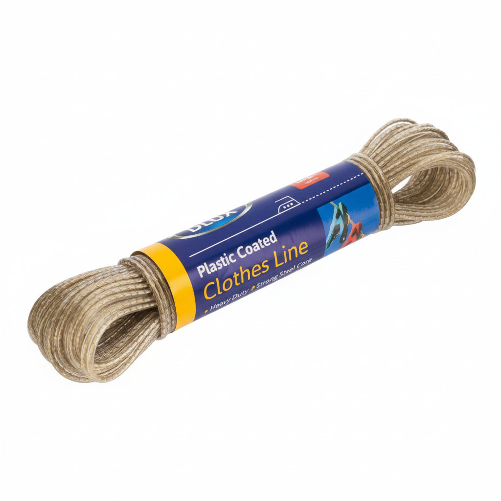 Dlux PVC & Steel Clothes Line 20m