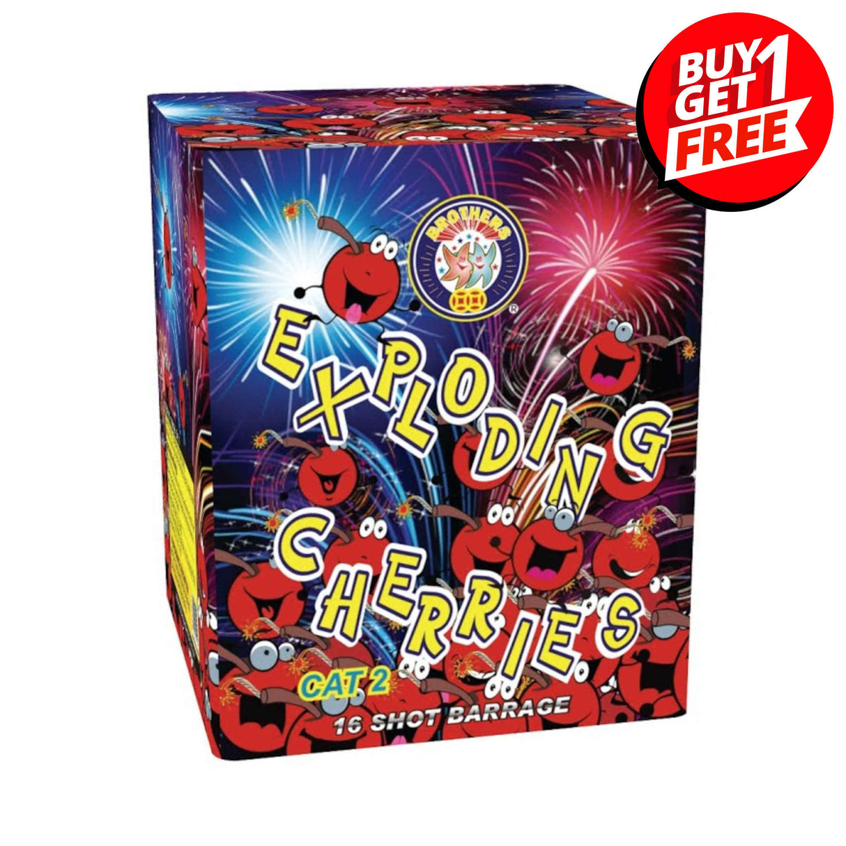 Exploding Cherries 16 Shot Barrage