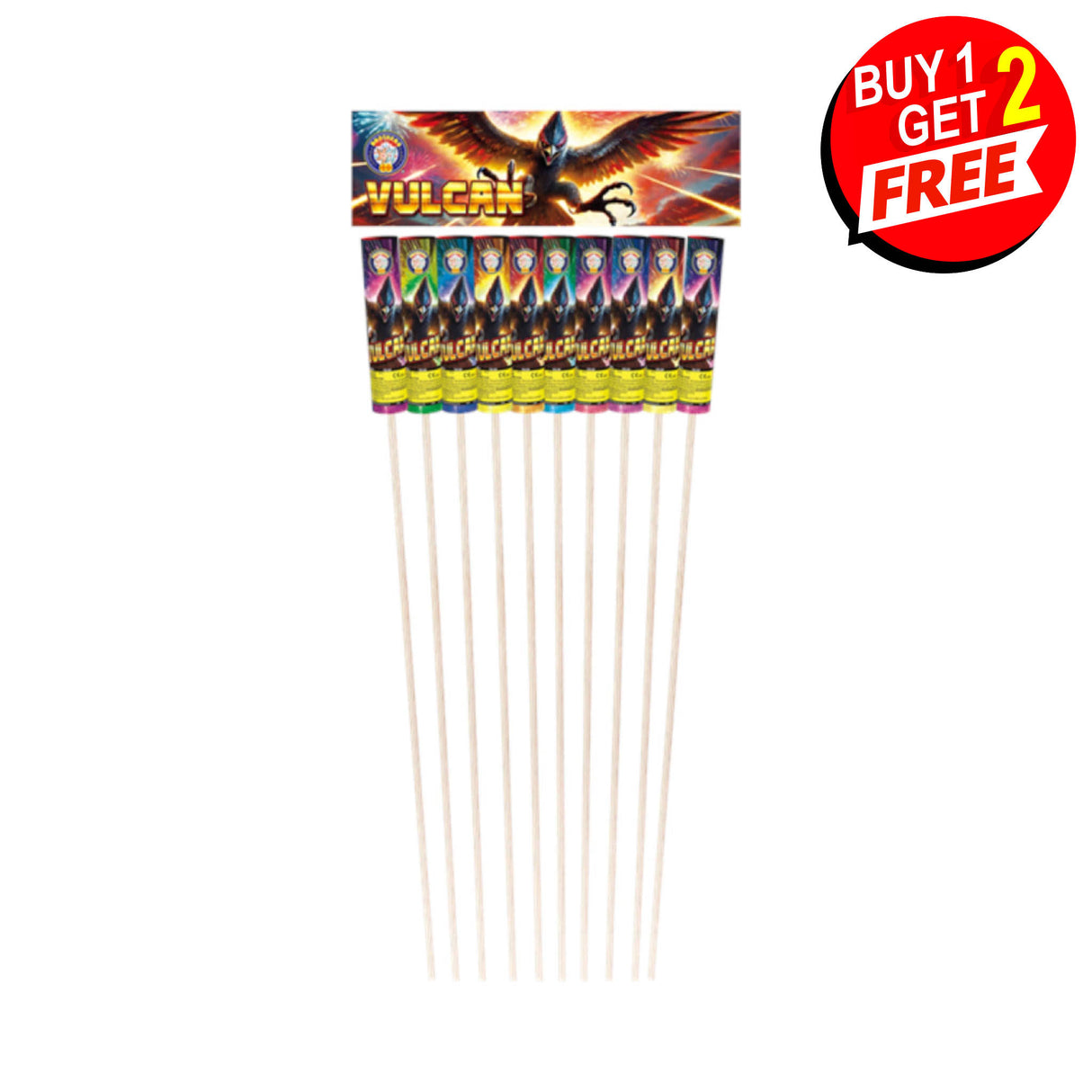 Vulcan 10 Piece Rockets
