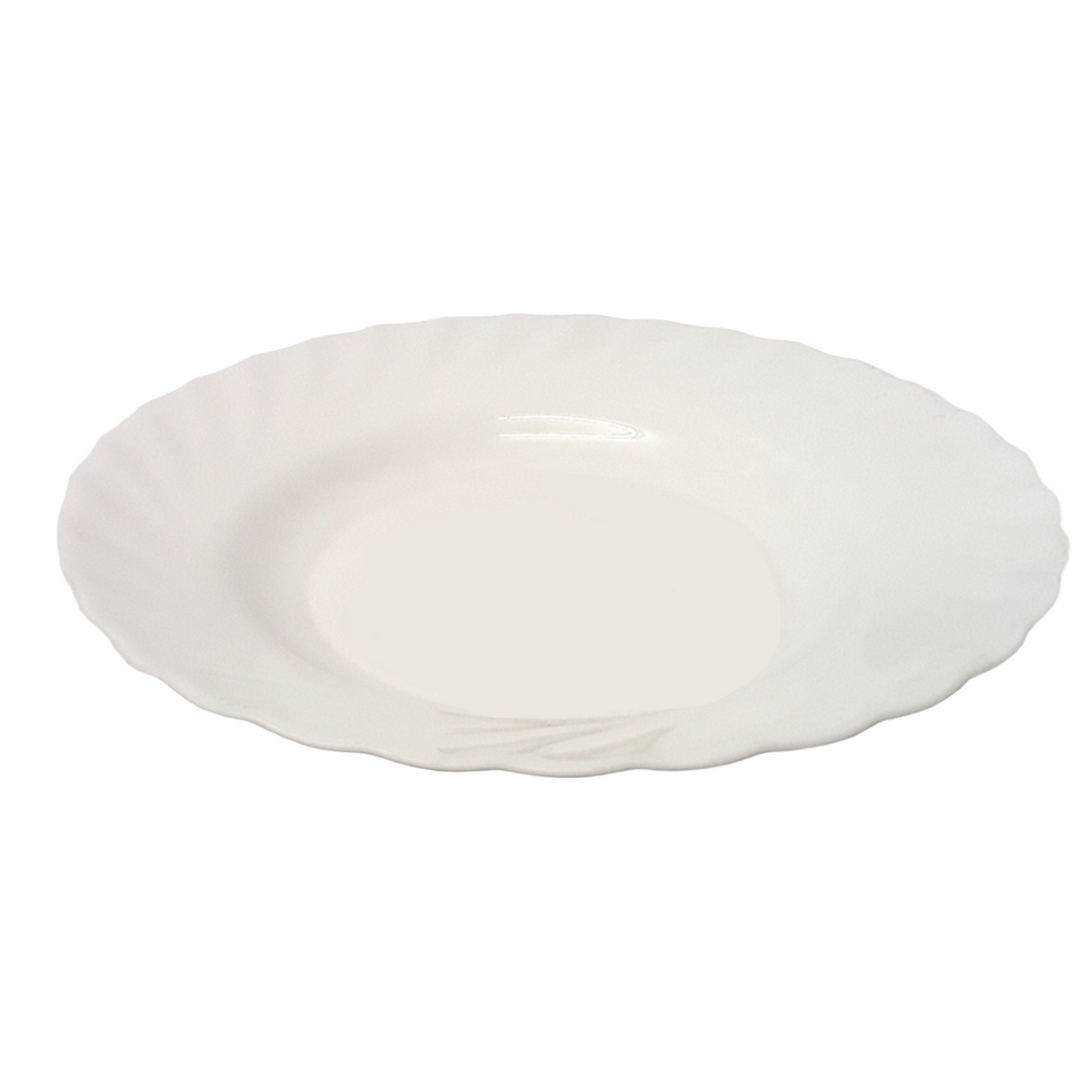 Plain Opal Round Soup Plate