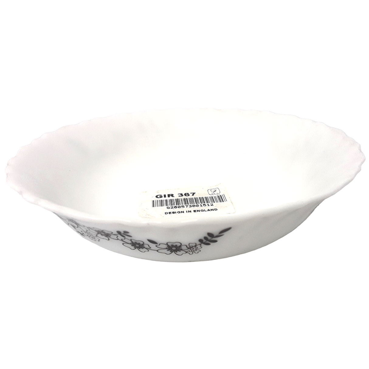 Blossom Black Shallow Cereal Bowl