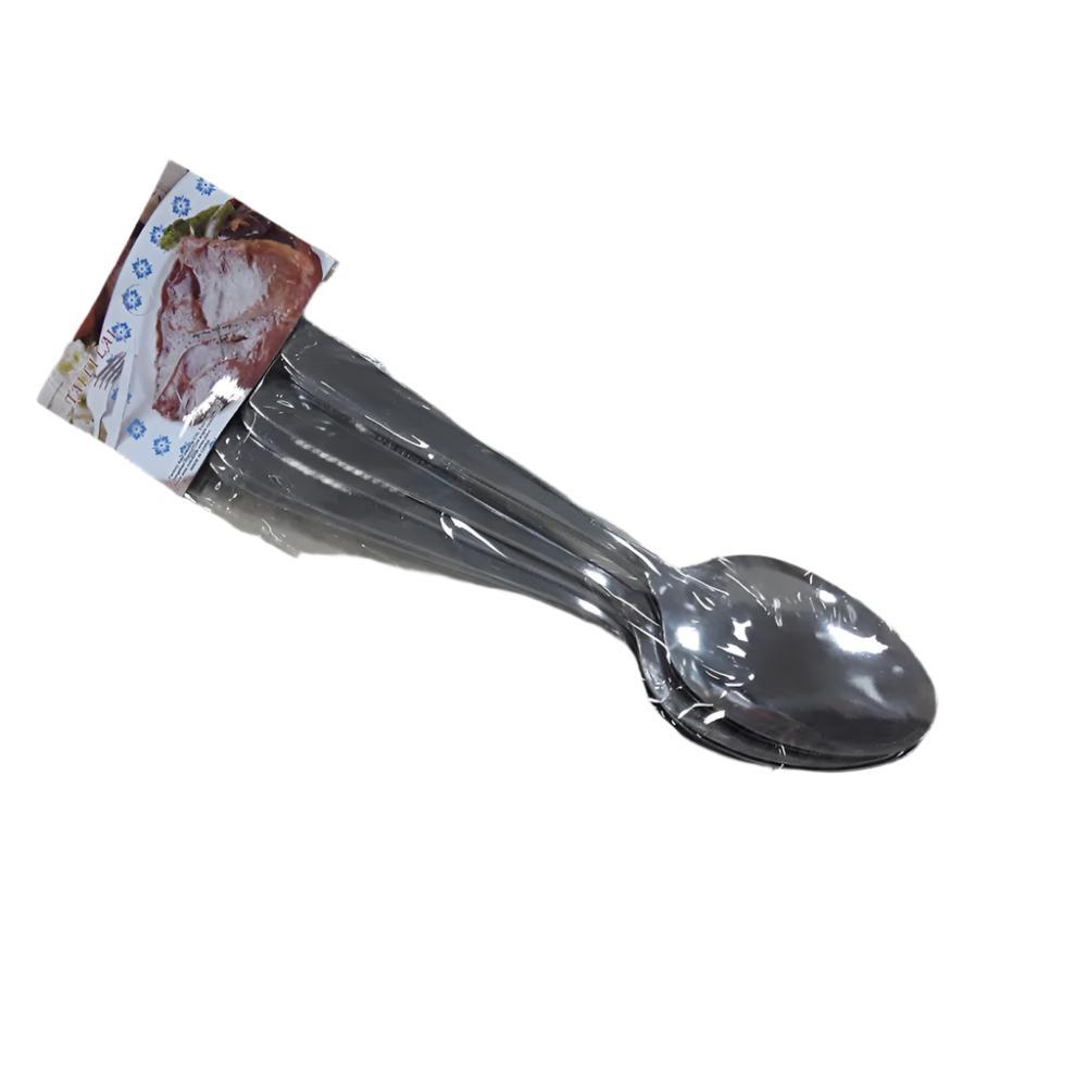 6pk Plain Dessert Spoon
