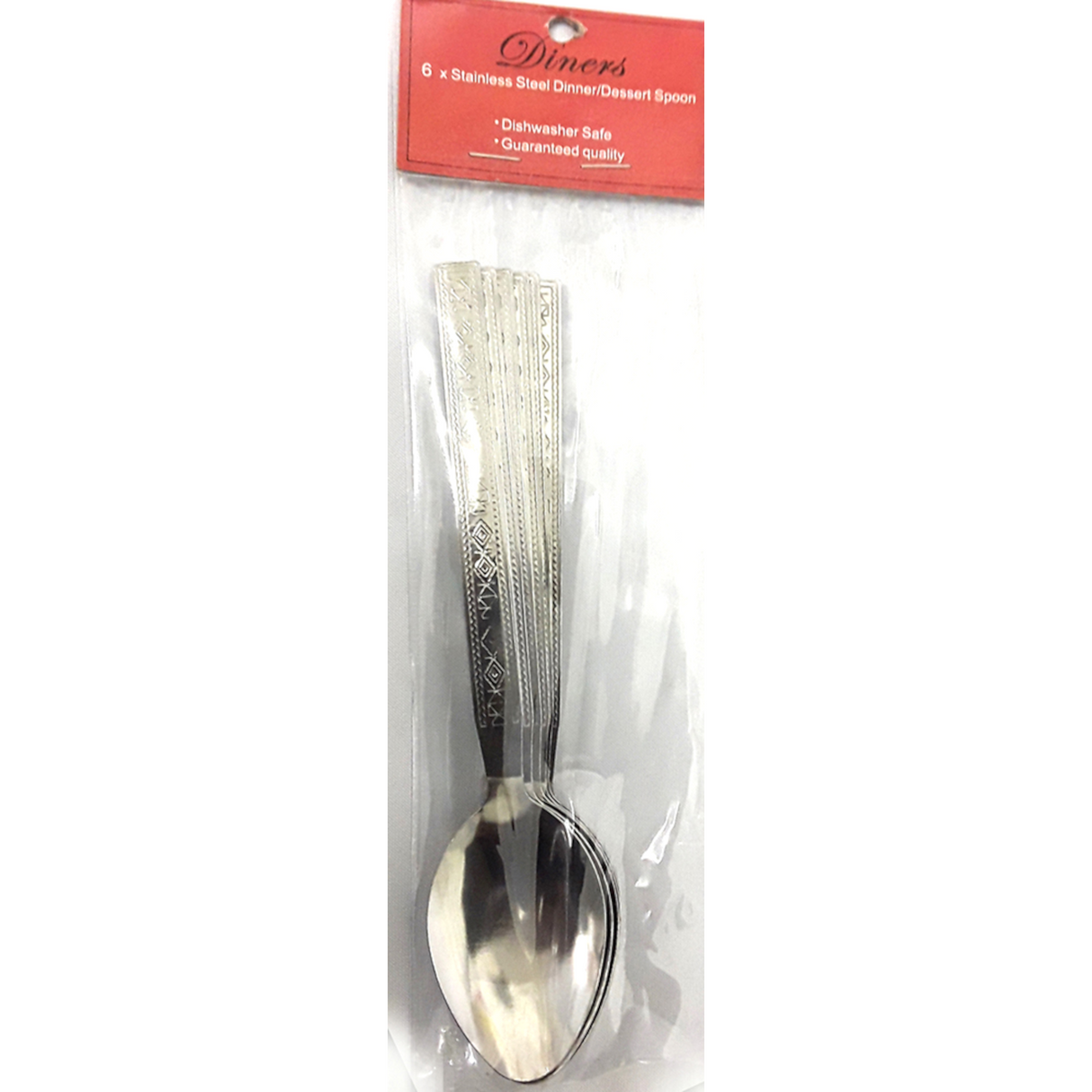 Stainless Steel Dessert Spoon 6 Pack