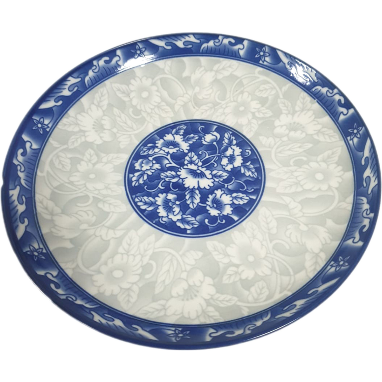 12 Inch Round Platter Blue