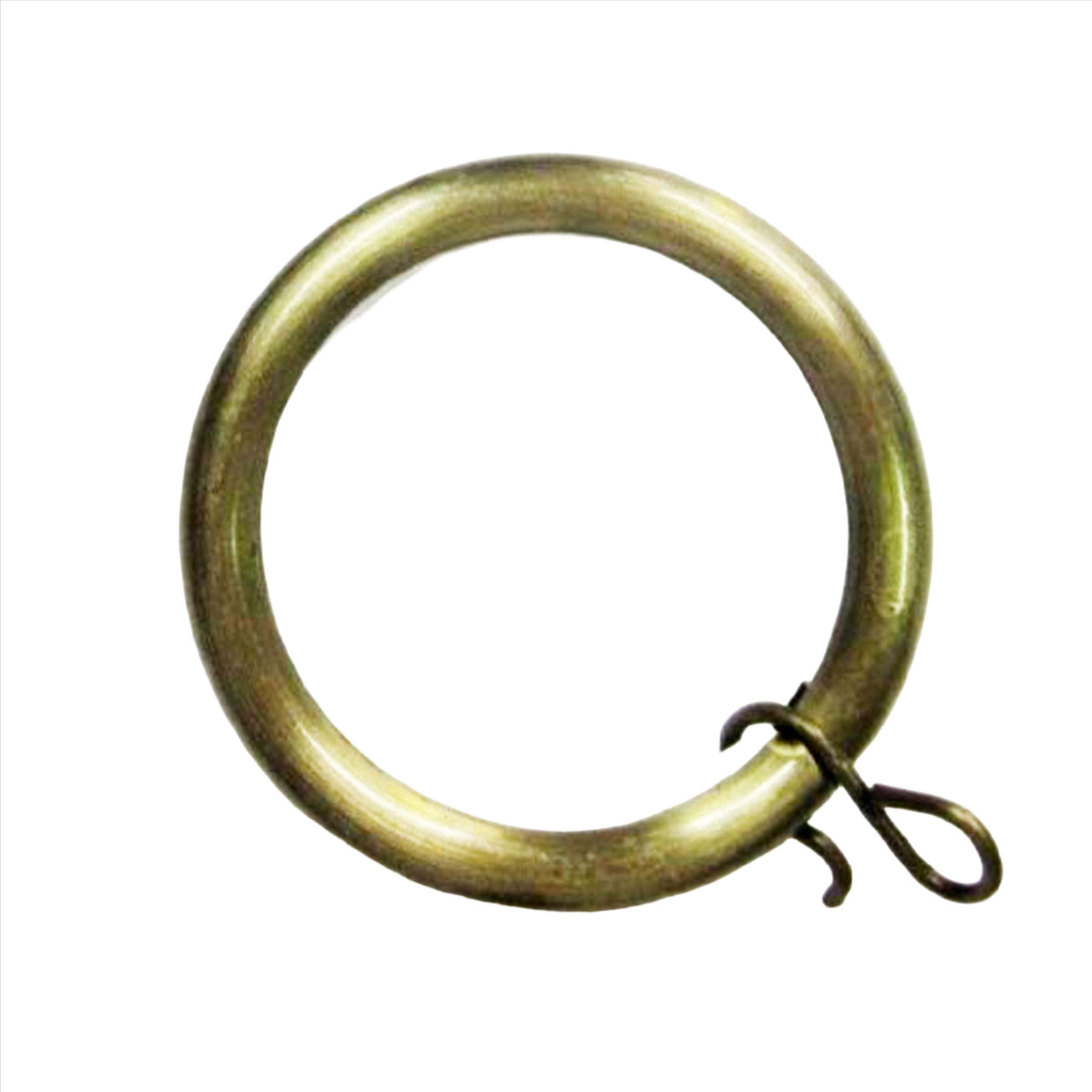 Swish Curtain Pole Rings Metal Ring Pack of 6 Brushed Brass Effect