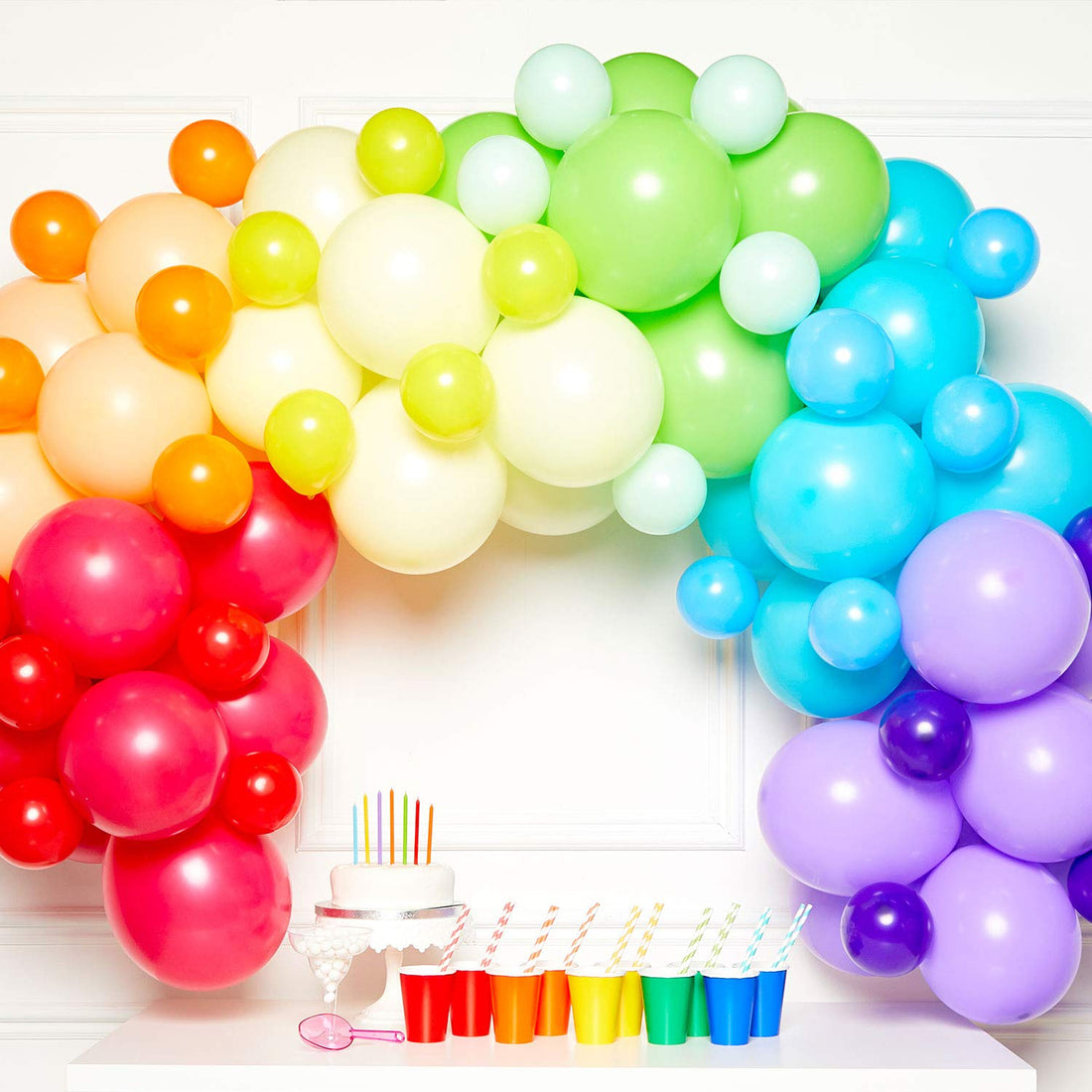 amscan Rainbow Balloon Garland