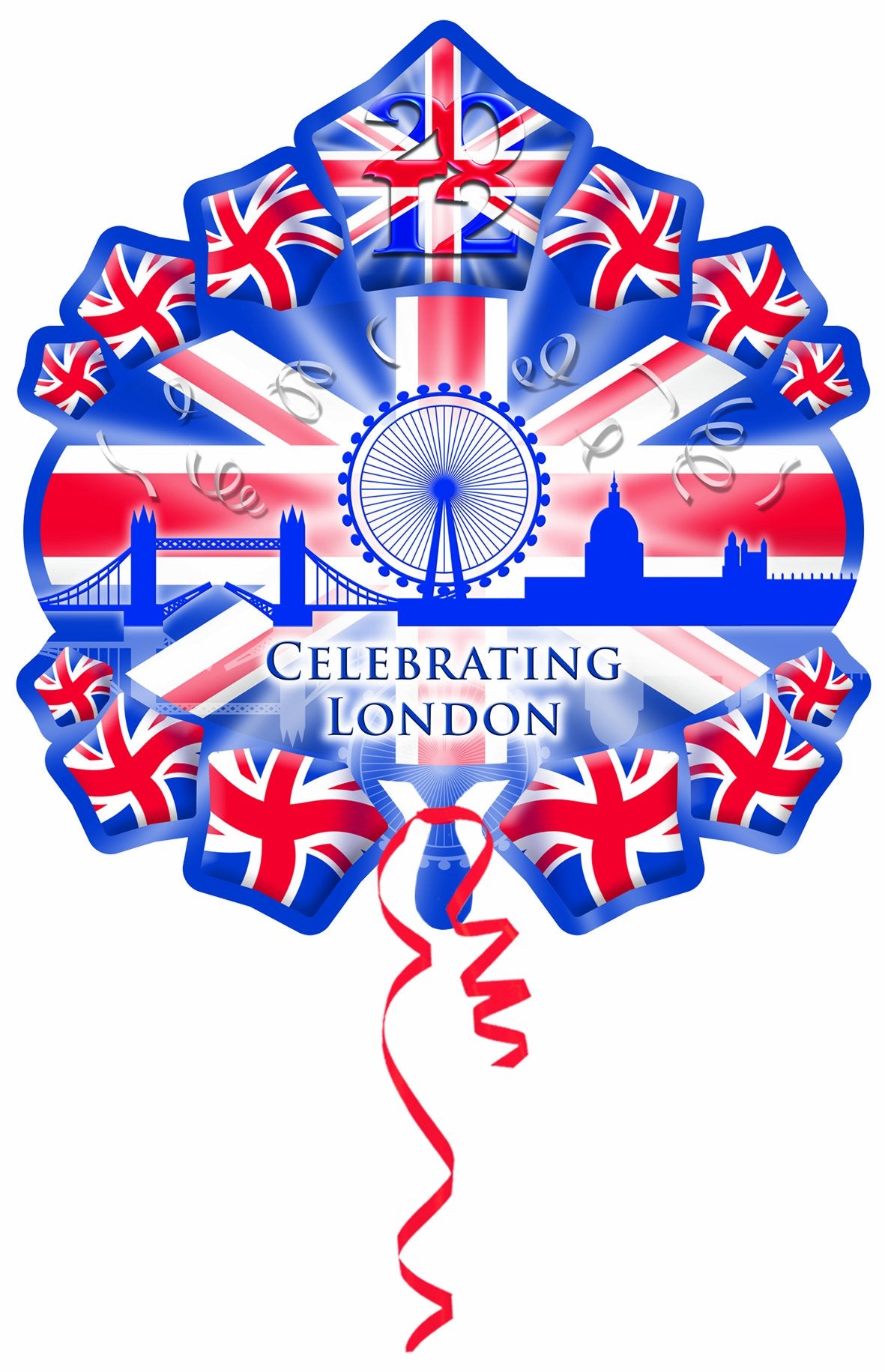 Celebrating London SuperShape Foil Balloon
31x28in