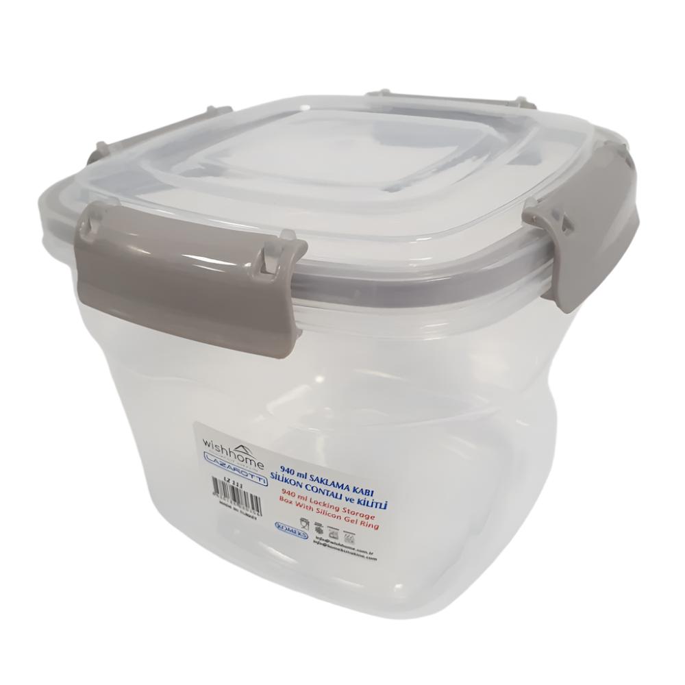 Airtight Plastic Storage Box 450ml – Leak-Proof & Compact Storage