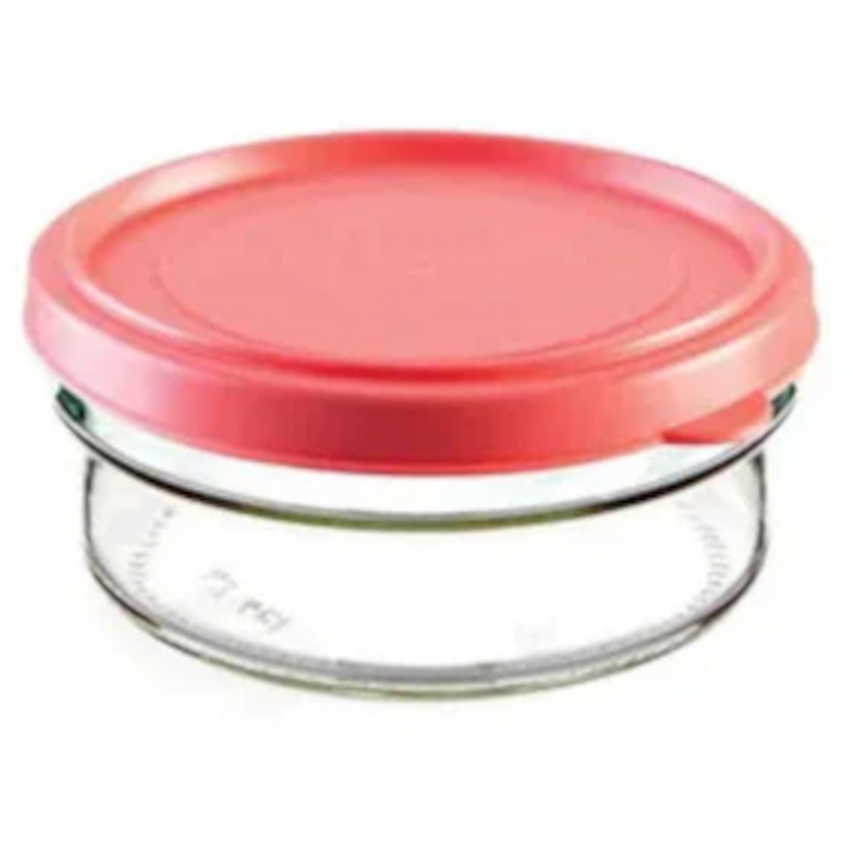Glass Wavy Jar with Plastic Lid 415ml