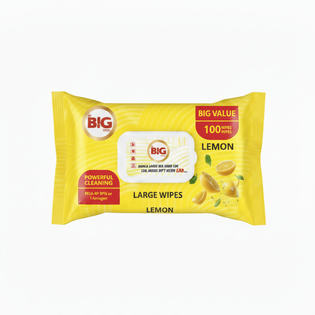 The Big Value Multipurpose Surface Cleaning Wet Wipes 100 Large Wipes