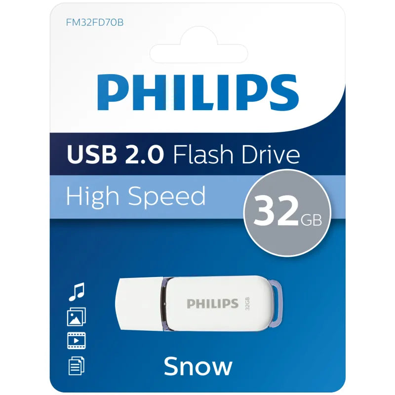 Philips USB 2.0 Flash Drive 32GB Snow Grey