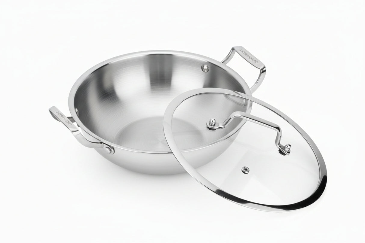 Triply Stainless Steel Kadai 28cm