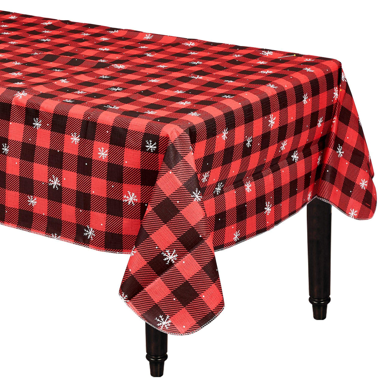Cosy Holiday Flannel Backed Tablecovers 1.37m x 2.59m