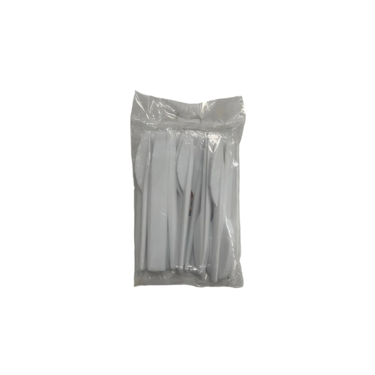 White Plastic Knife 100 Pack