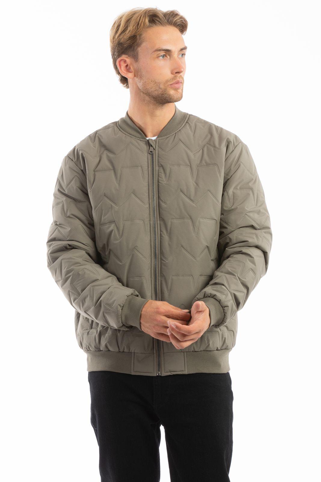 Men's Quilted Bomber Jacket