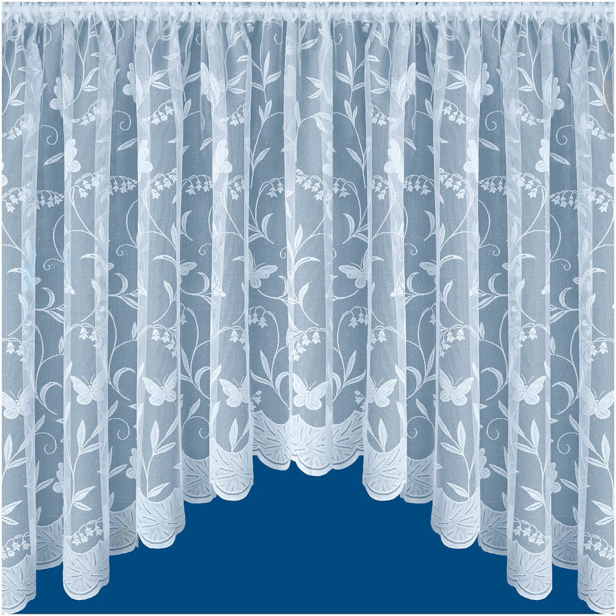 Hawaii Jardiniere Net Curtain White