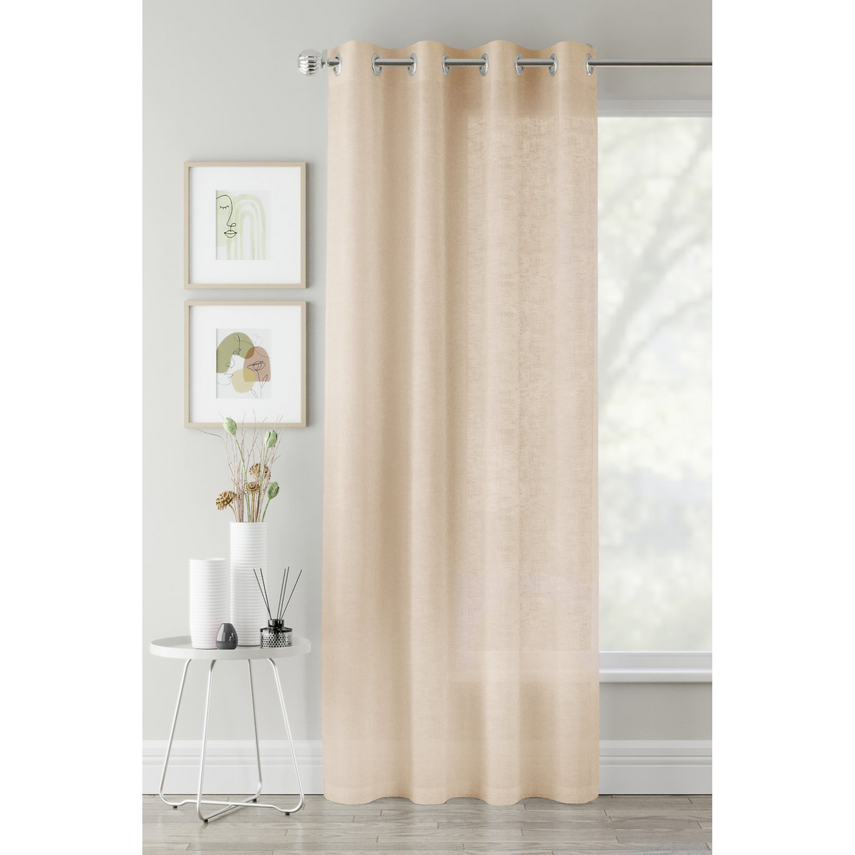 Crete Ready Made Voile Panel
