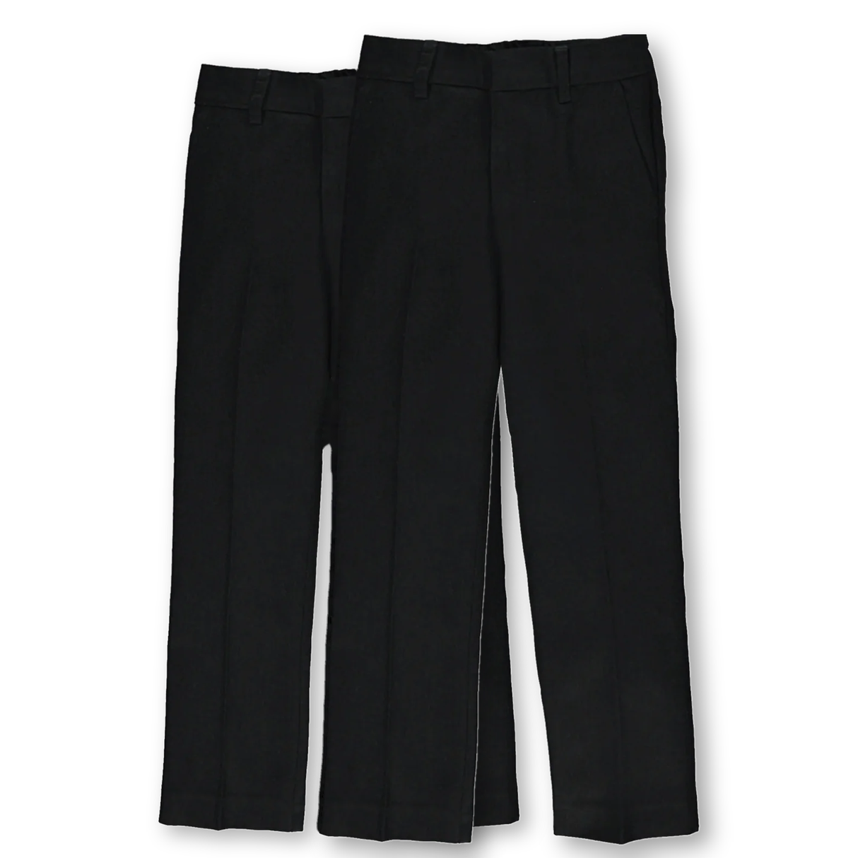 Boys Black Slim Fit School Trouser 2 Pack