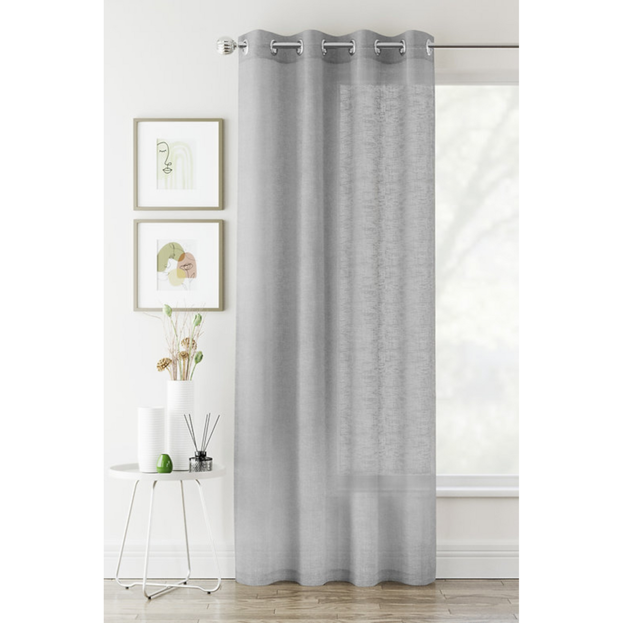 Crete Ready Made Voile Panel