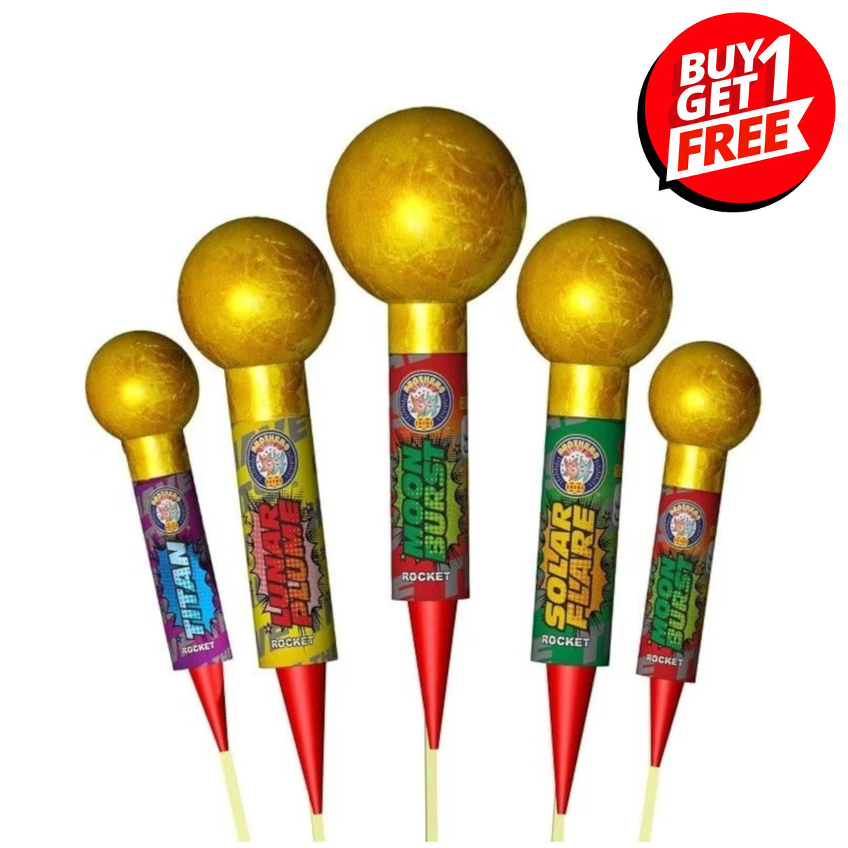 The Nuts 5 Piece Rockets