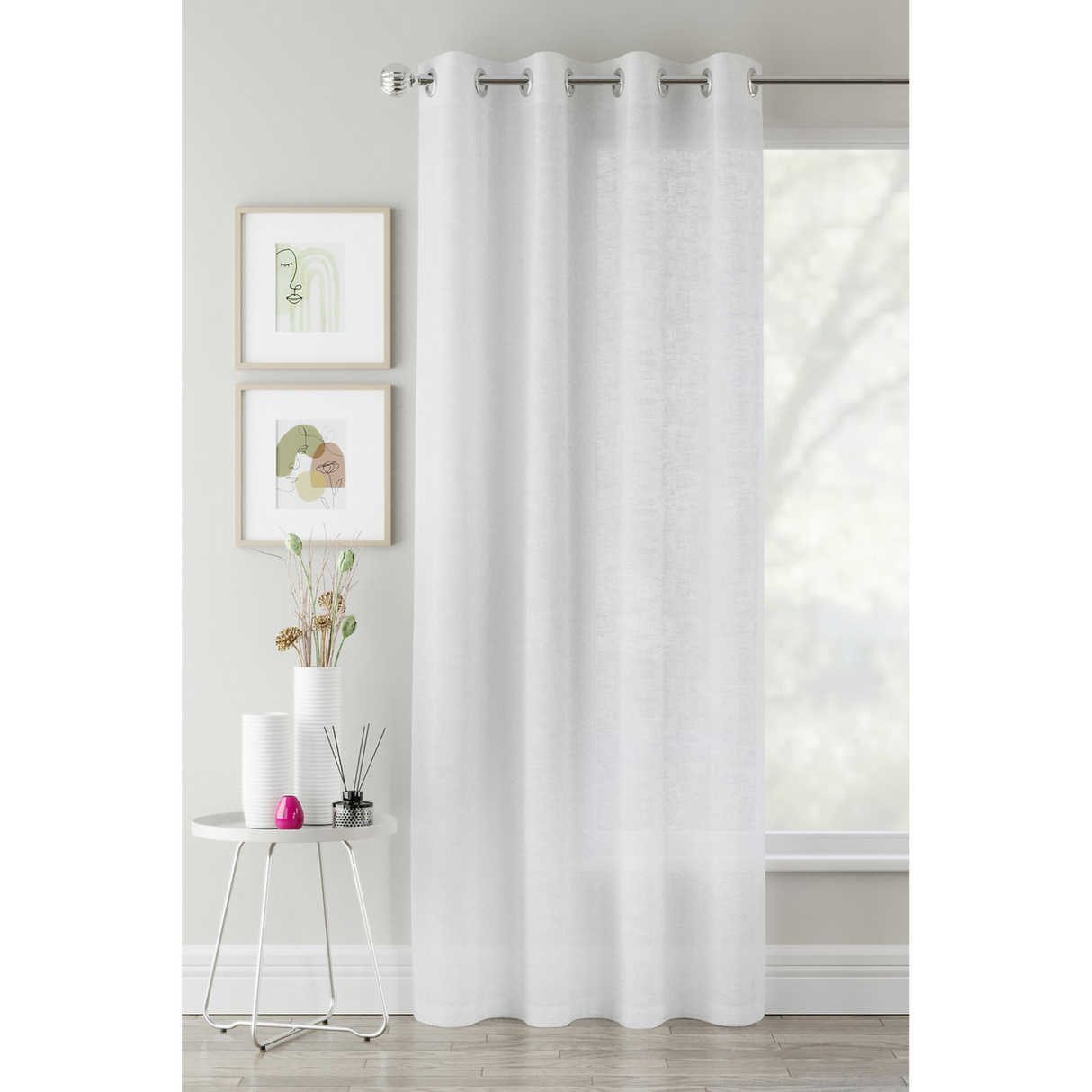 Crete Ready Made Voile Panel