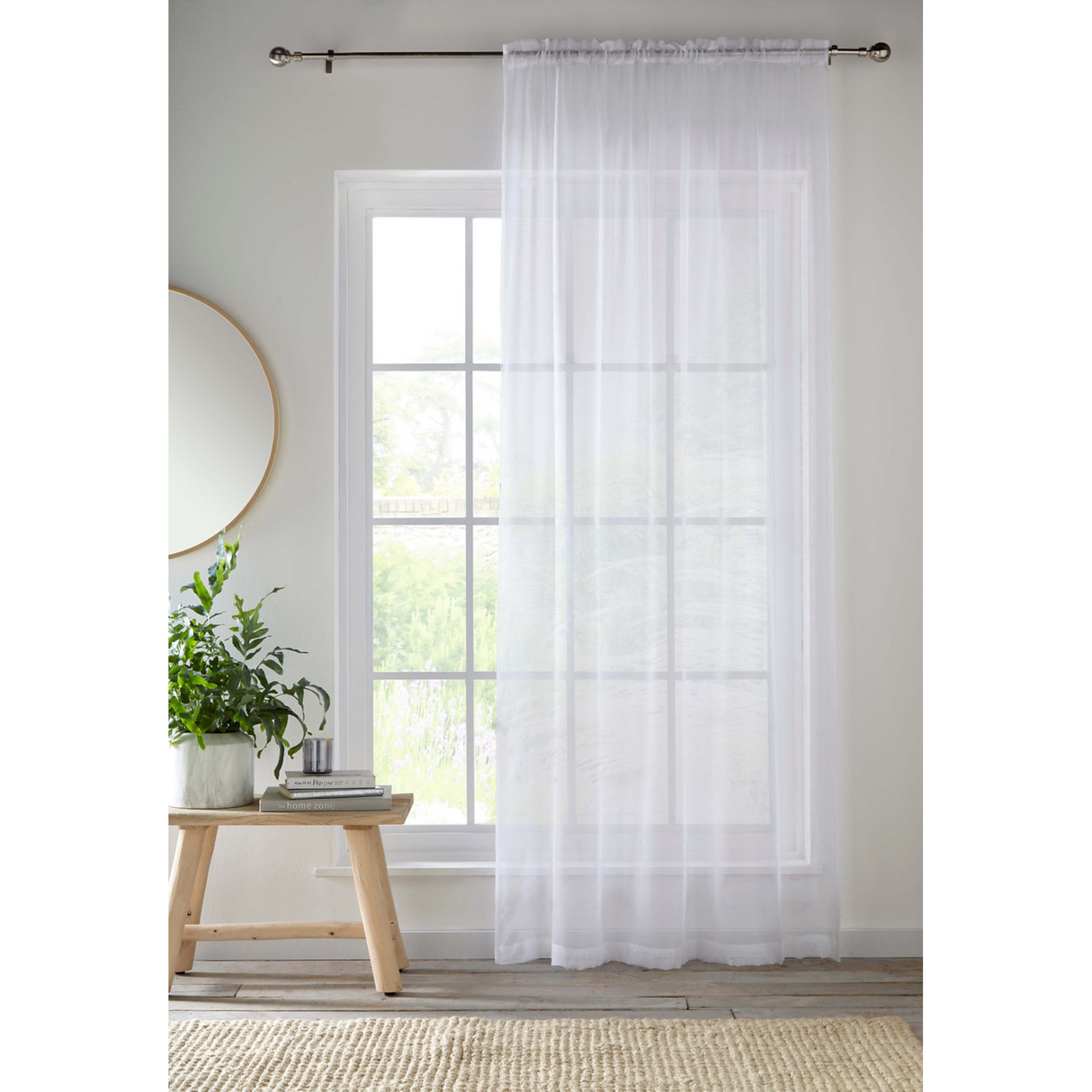 Crystal Ready Made Voile Panel