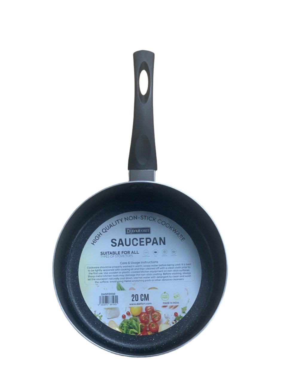 Non-Stick Saucepan Black 20cm