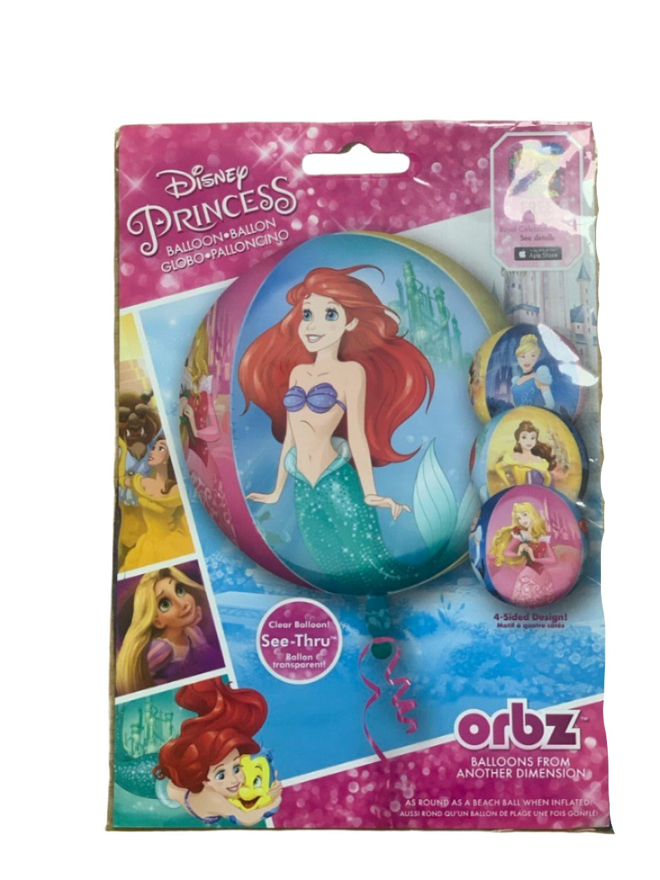 Disney Princess See Thru Balloon 16"