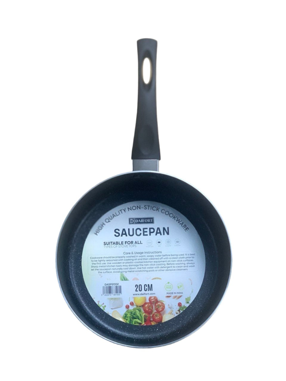 Non-Stick Saucepan Black 20cm