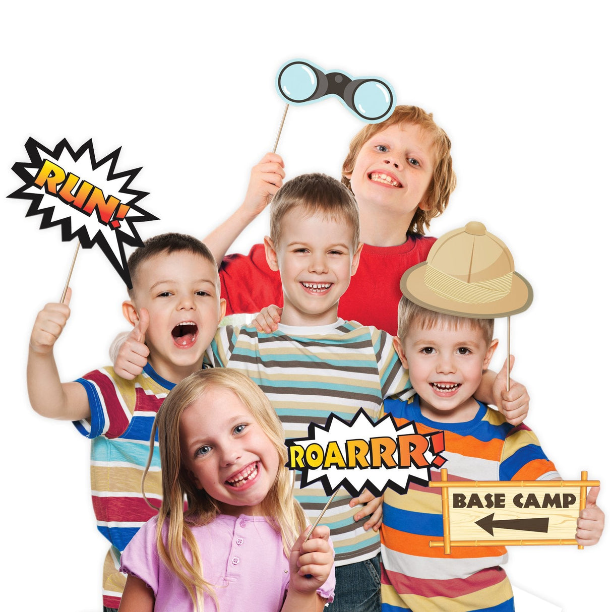 Jungle Friends Photo Booth Kit