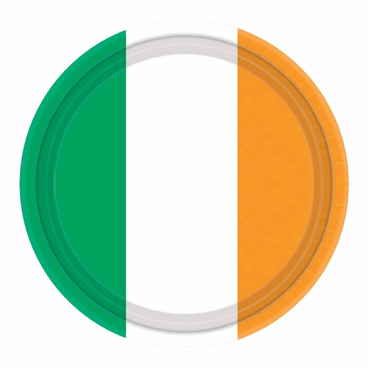 Ireland Flag Dinner Paper Plates | 22.8cm | 8 Pack