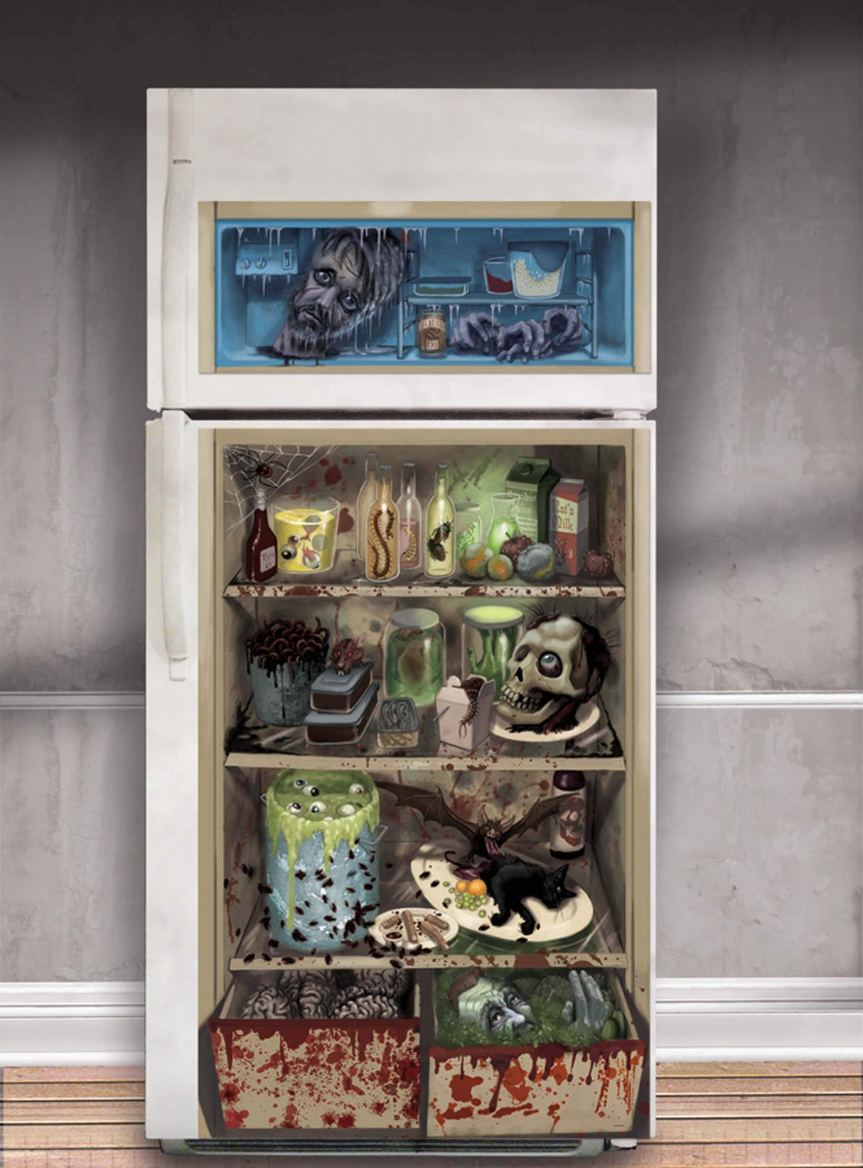 Mental Asylum Fridge Door Cover