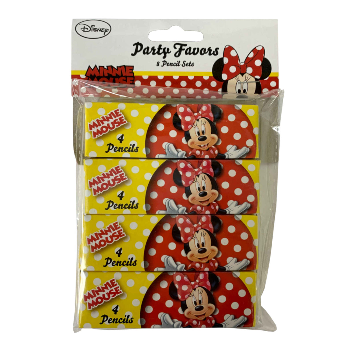 Disney Minnie Mouse Party Favours Pencil 8 Pack