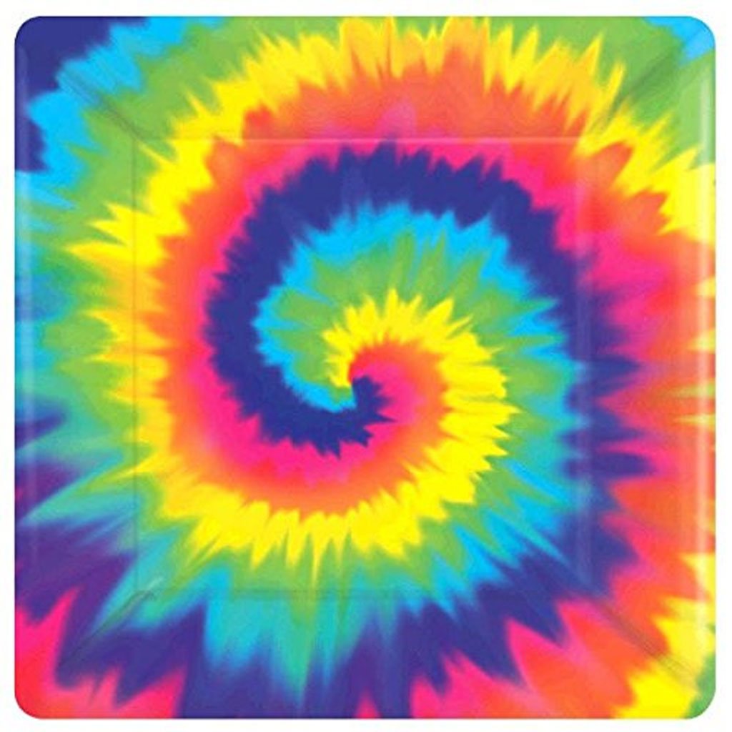 60s Feeling Groovy 8 Paper Plates 25cm