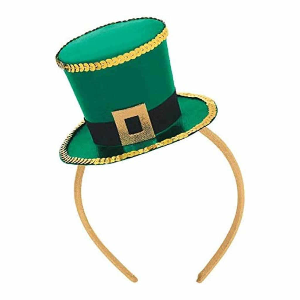 St Patrick's Day Fascinator Top Hat | 40.6 x 21cm