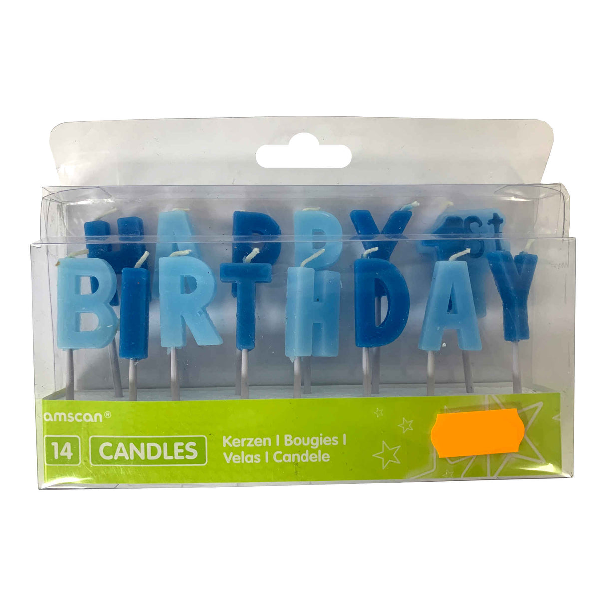 Happy 1st Birthday Candles | Blue
