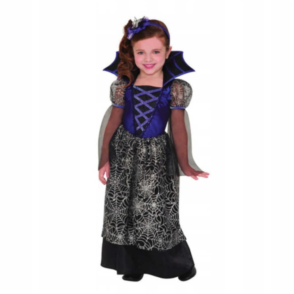 Child Costume Set with Wicked Web Design 3 - 4 Years Old