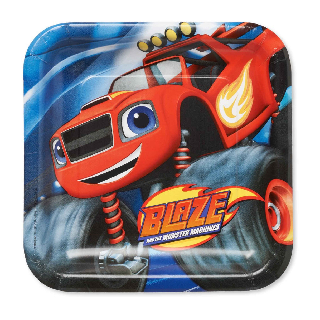 Blaze And The Monster Machines Square Paper Plates 8 Pack