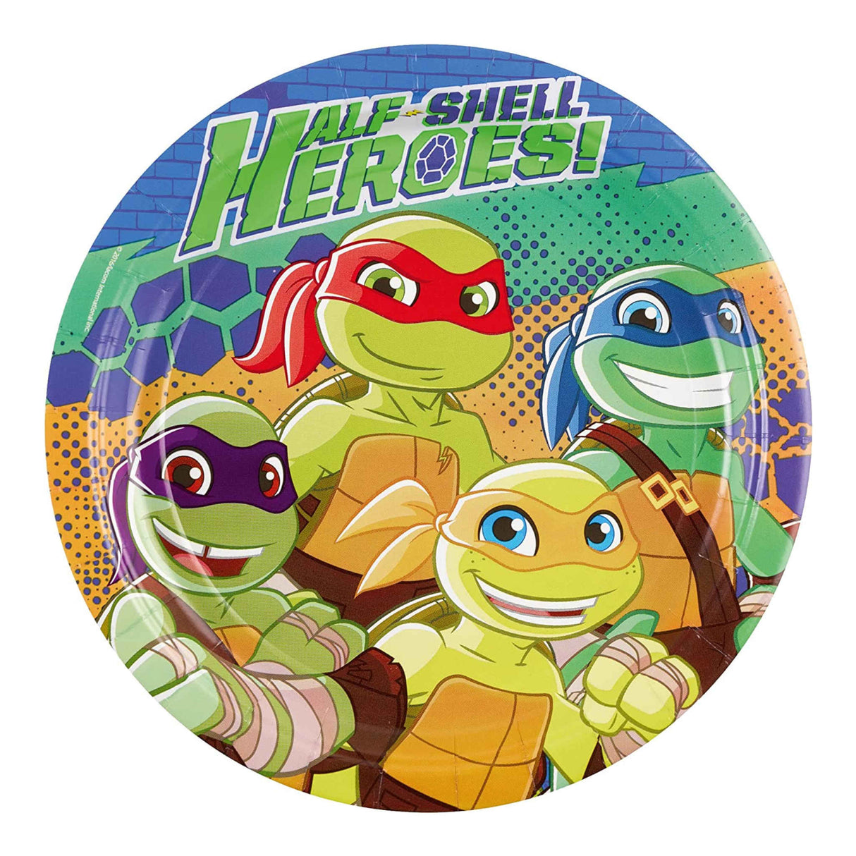 Half Shell Heroes Paper Plates | 8 Pack | 22.9cm