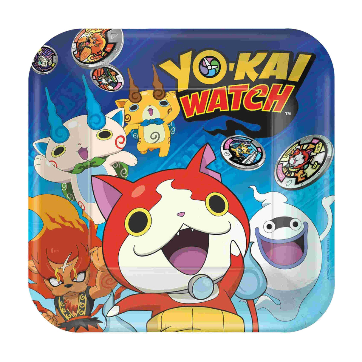 Yokai Watch | Paper Plates | 8 Pack | 9 x 9 inch