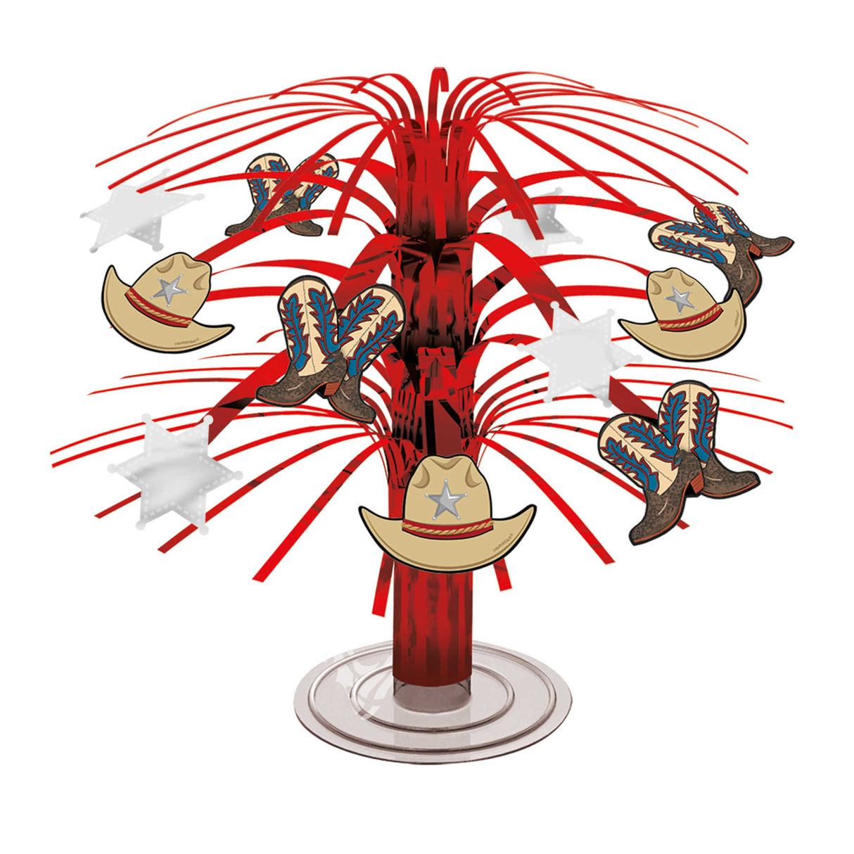 Mini Cascade Centrepiece Red 19cm