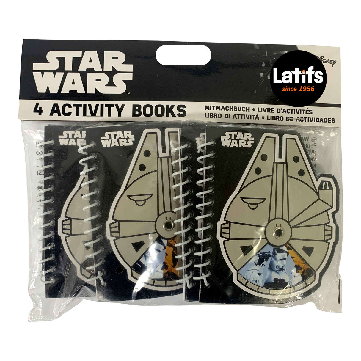 Disney Star Wars Activity Book Set 4-Pack of Fun and Adventure for Kids