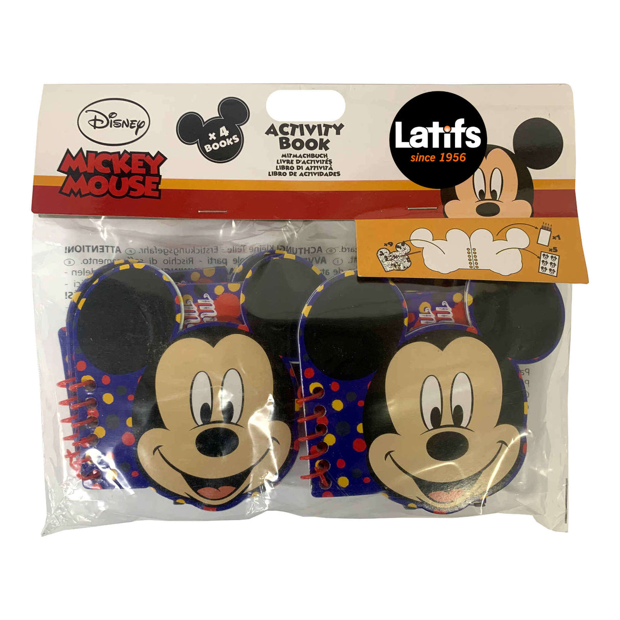 Disney Mickey Mouse Activity Book x4 Books