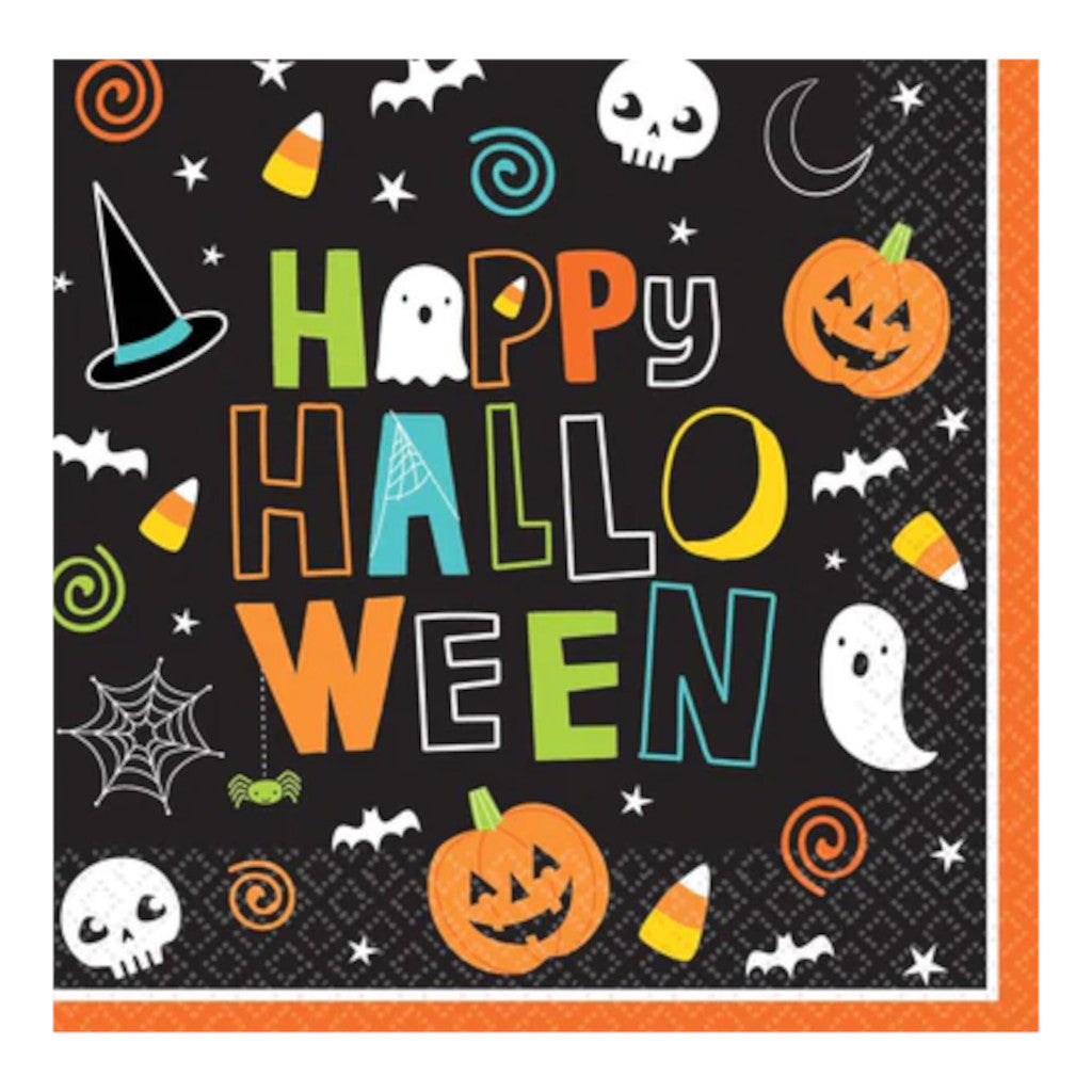 Beverage Napkins Happy Halloween 2ply 125 Pack
