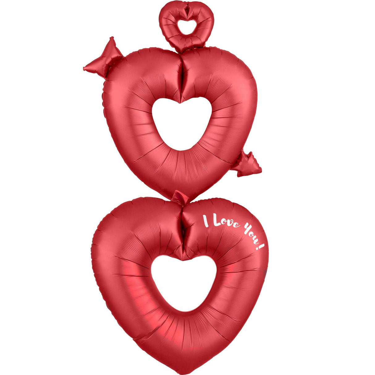 Giant Multi Open Hearts Foil Balloon