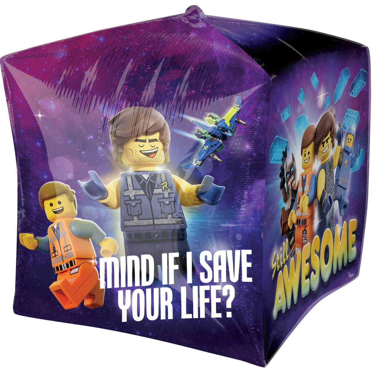 Lego Movie 2 Foil Cubez Balloon 38x38cm