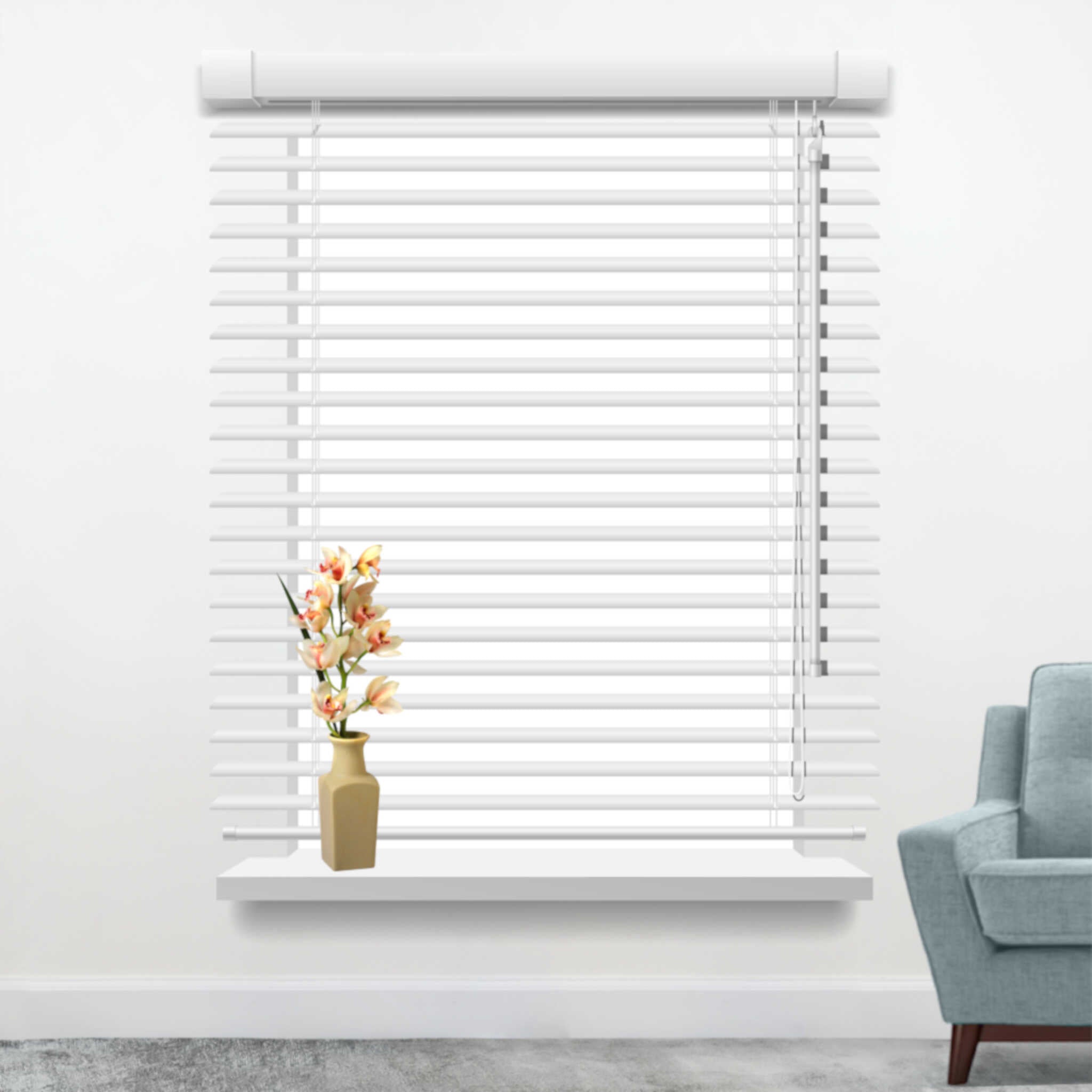 PVC | Venetian Blind 90 x 150cm | White