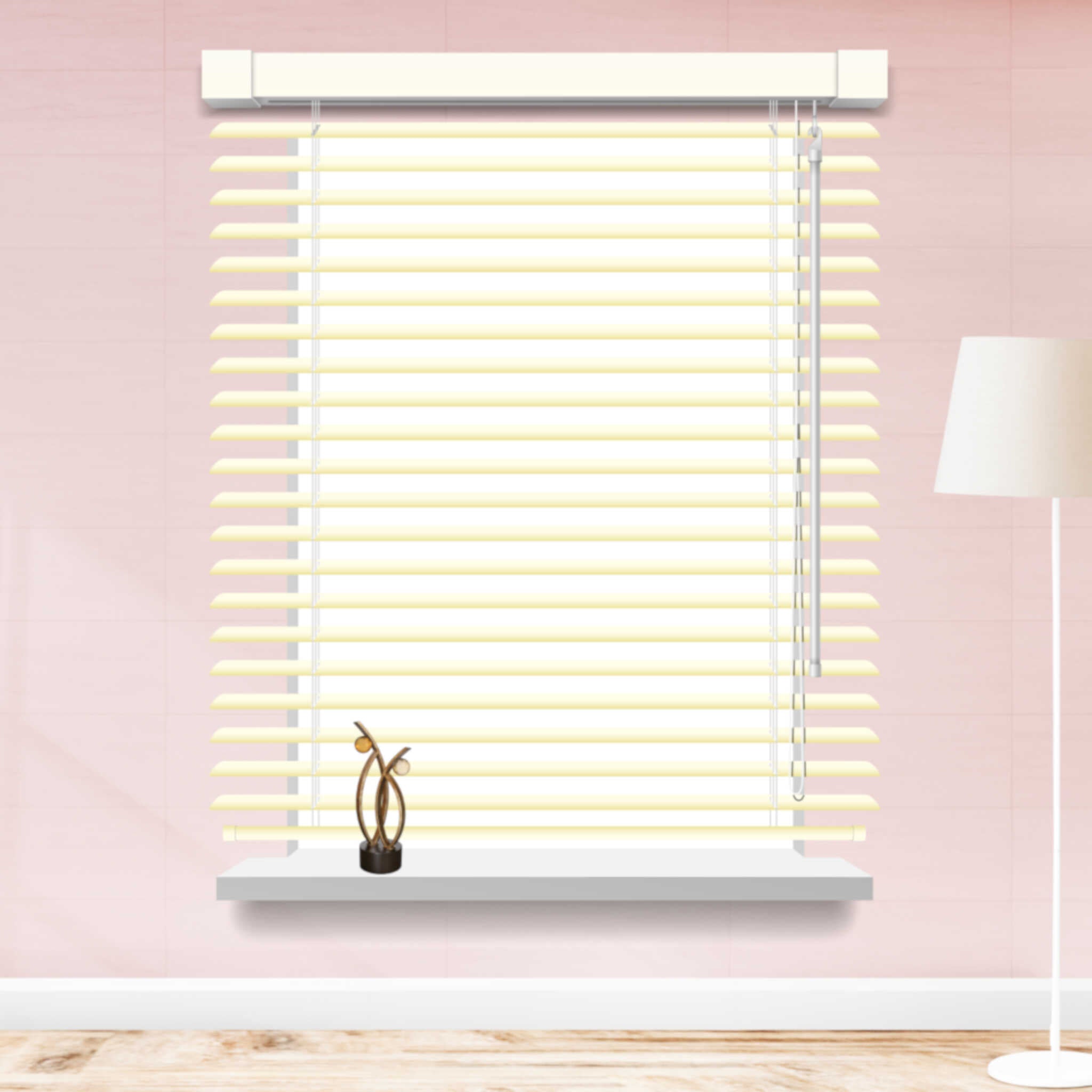 PVC Venetian Blind | 135 x 150cm | Cream